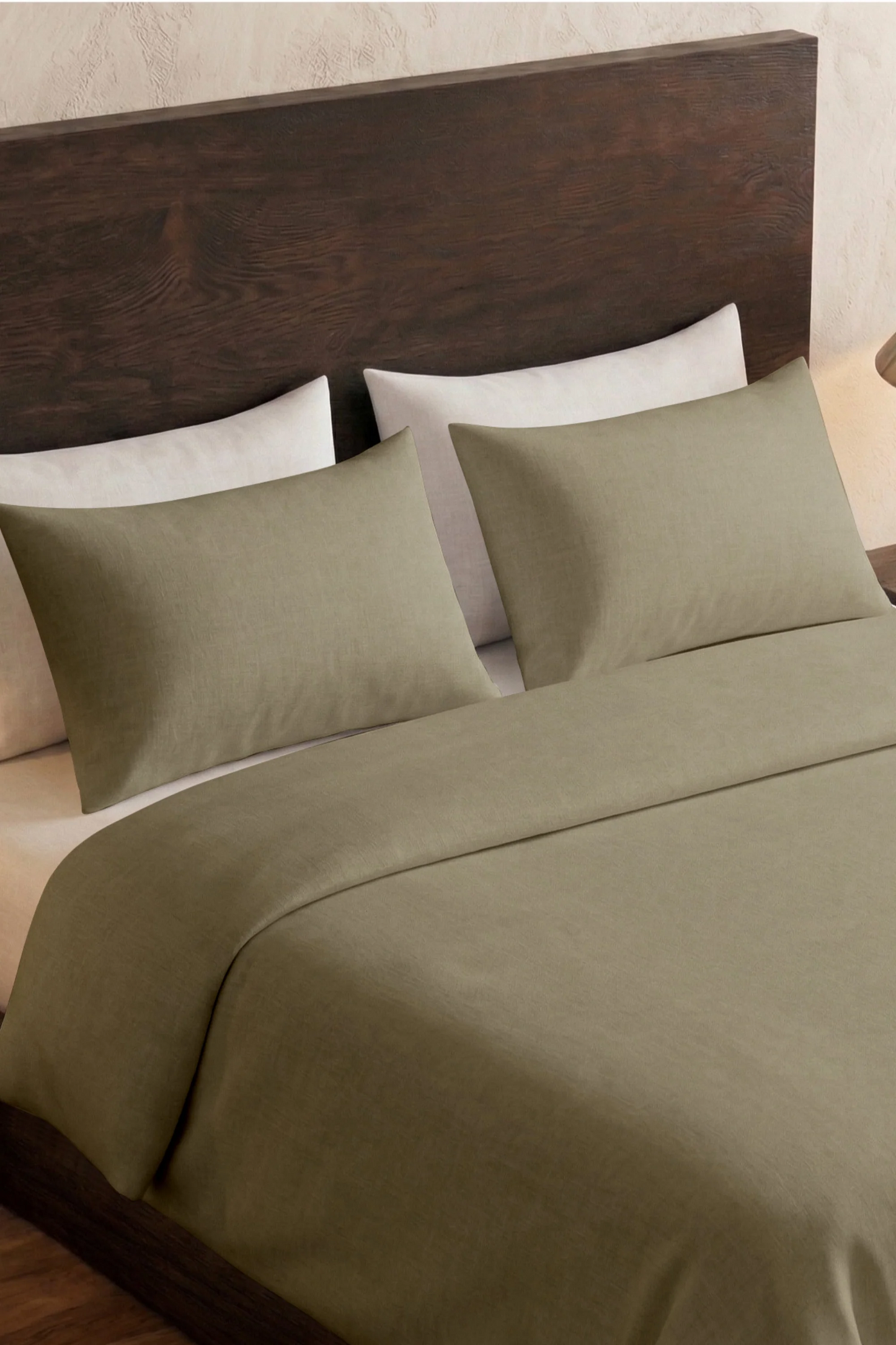 200 Thread Count Cotton Sateen Duvet Set – Olive