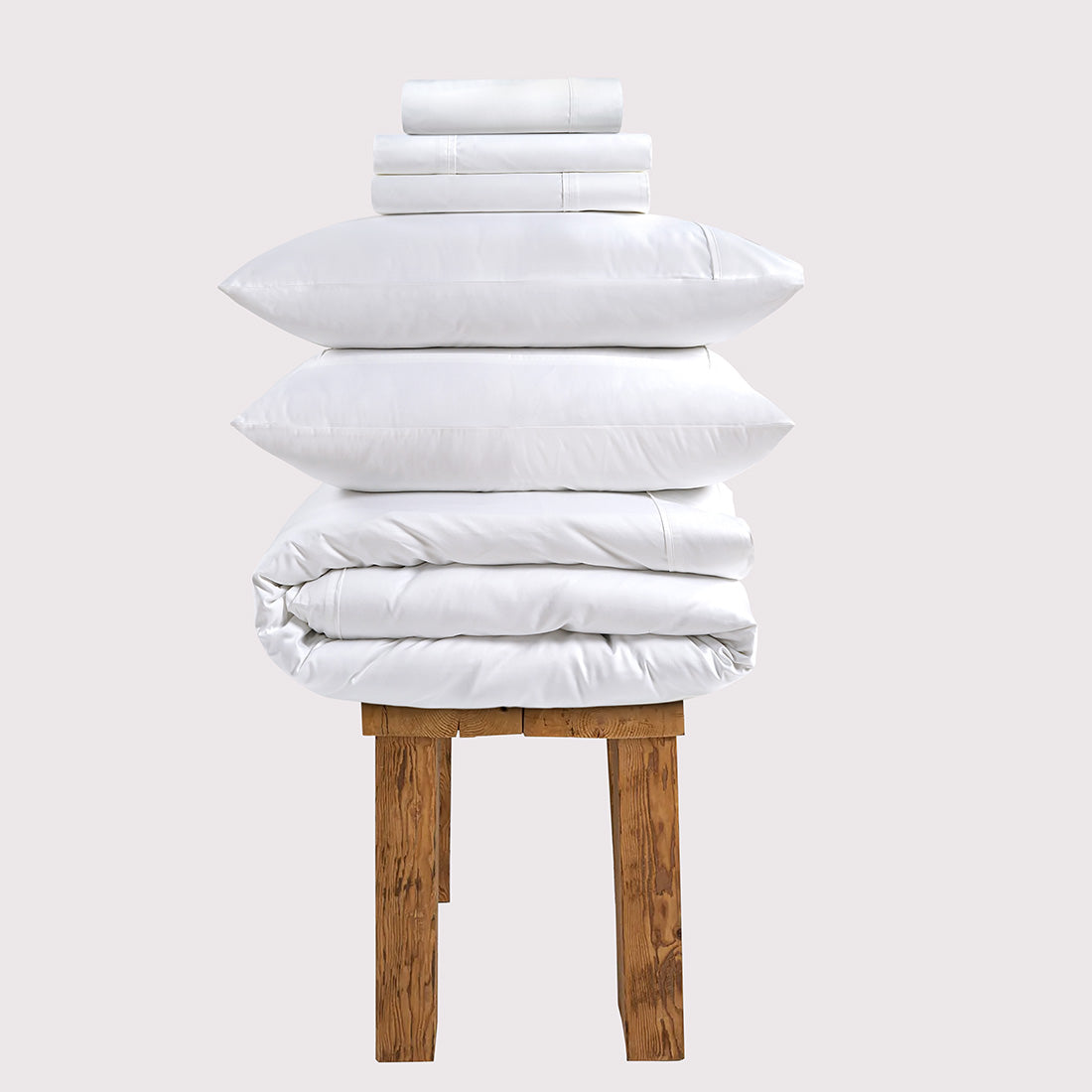 300 Thread Count Egyptian Cotton Windsor LUXE Bedding Set - Brilliant White