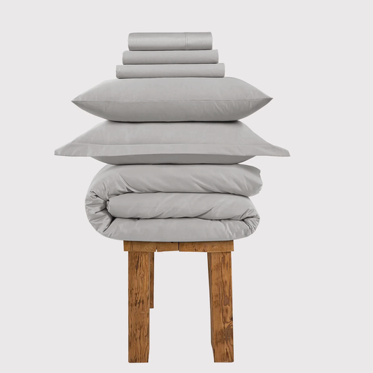 300 Thread Count Grand Splendour LUXE Bedding Set - Oyster Mushroom