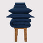 300 Thread Count Egyptian Cotton Grand Splendour Lux Buttery Smooth - Navy Peony Bedding Set