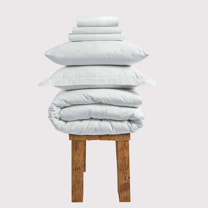 300 Thread Count Percale Brookshire Bedding Set - Brilliant White