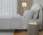 300 Thread Count Percale Brookshire Bedding Set - Silver Dove Grey