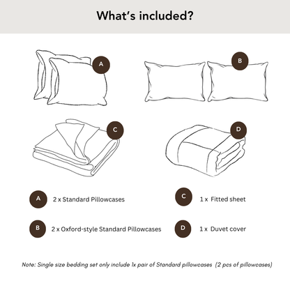 300 Thread Count Egyptian Cotton Windsor LUXE Bedding Set - Brilliant White