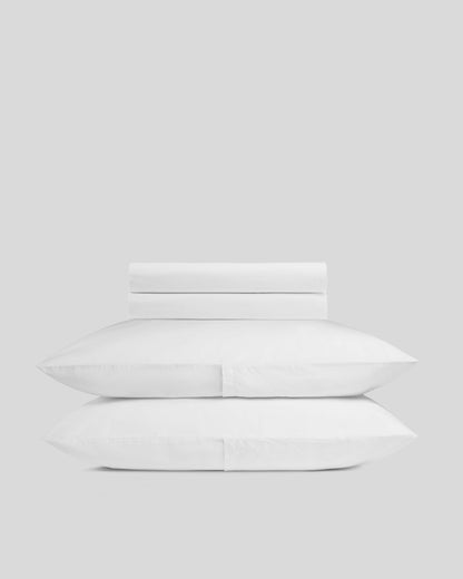 Brushed Cotton Sheet Set - White F/Q