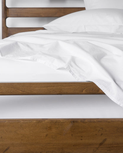 Brushed Cotton Sheet Set - White F/Q