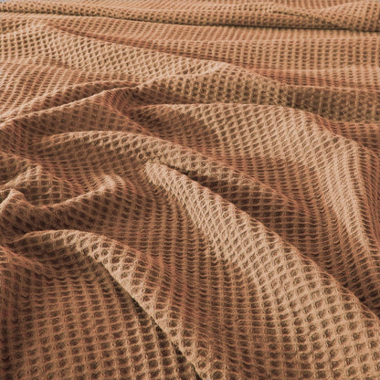 Waffle Drift Blanket - Camel -