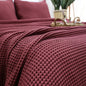 Waffle Drift Blanket - Maroon -