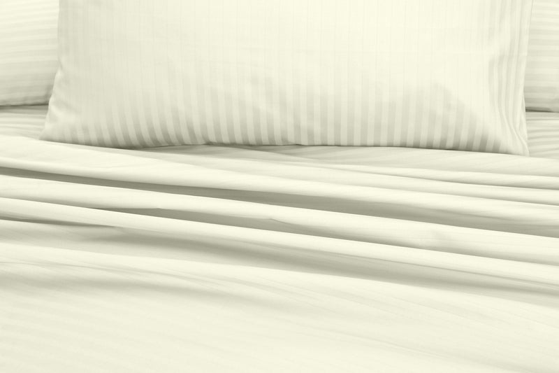 Creamy Crust Stripe - 7pcs Winter Razai/Quilt Set (Luxury) - Windsorlino.com