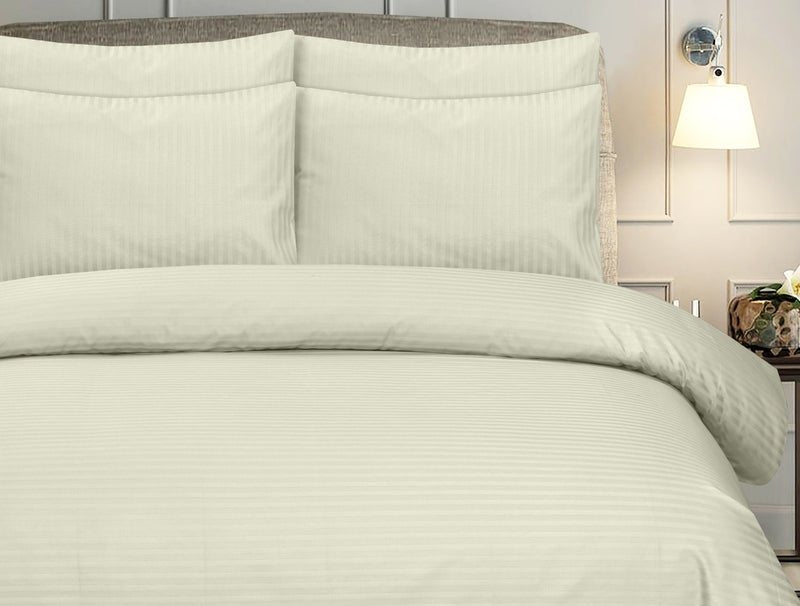 Creamy Crust Stripe - 7pcs Winter Razai/Quilt Set (Luxury) - Windsorlino.com