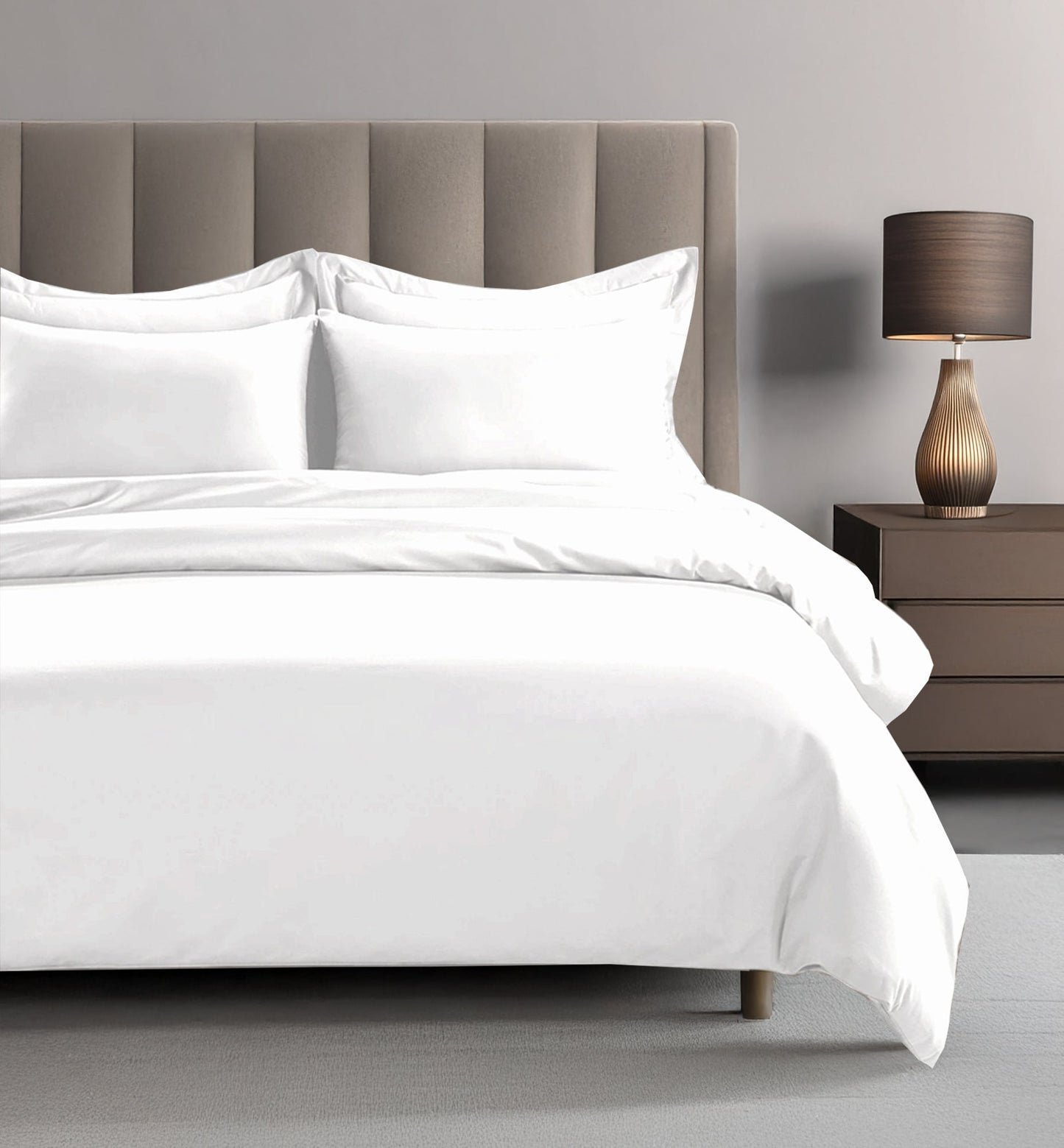 300 Thread Count Egyptian Cotton Grand Splendour LUXE White Bedding Set