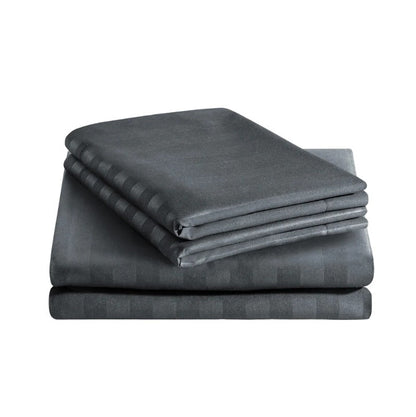 Grey Stripe - 7pcs Winter Razai/Quilt Set (Luxury) - Windsorlino.com