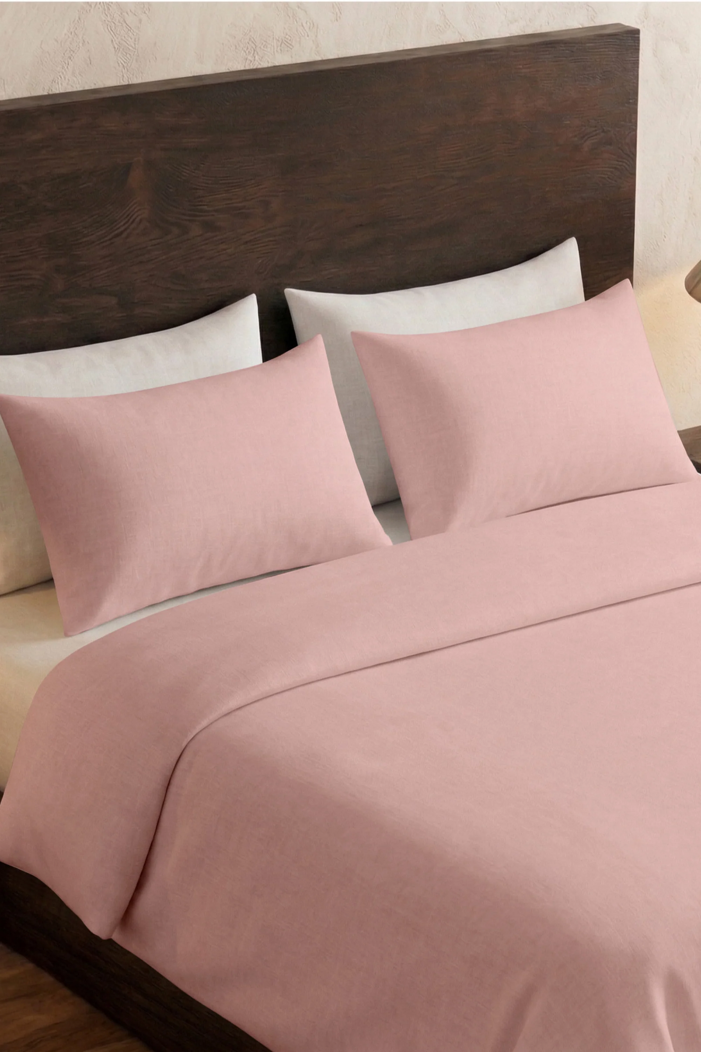 200 Thread Count Cotton Sateen Duvet Set – Powder Pink