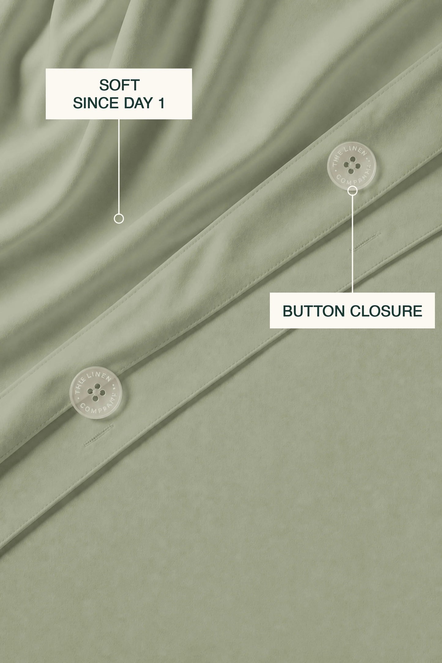 200 Thread Count Cotton Sateen Duvet Set – Mist