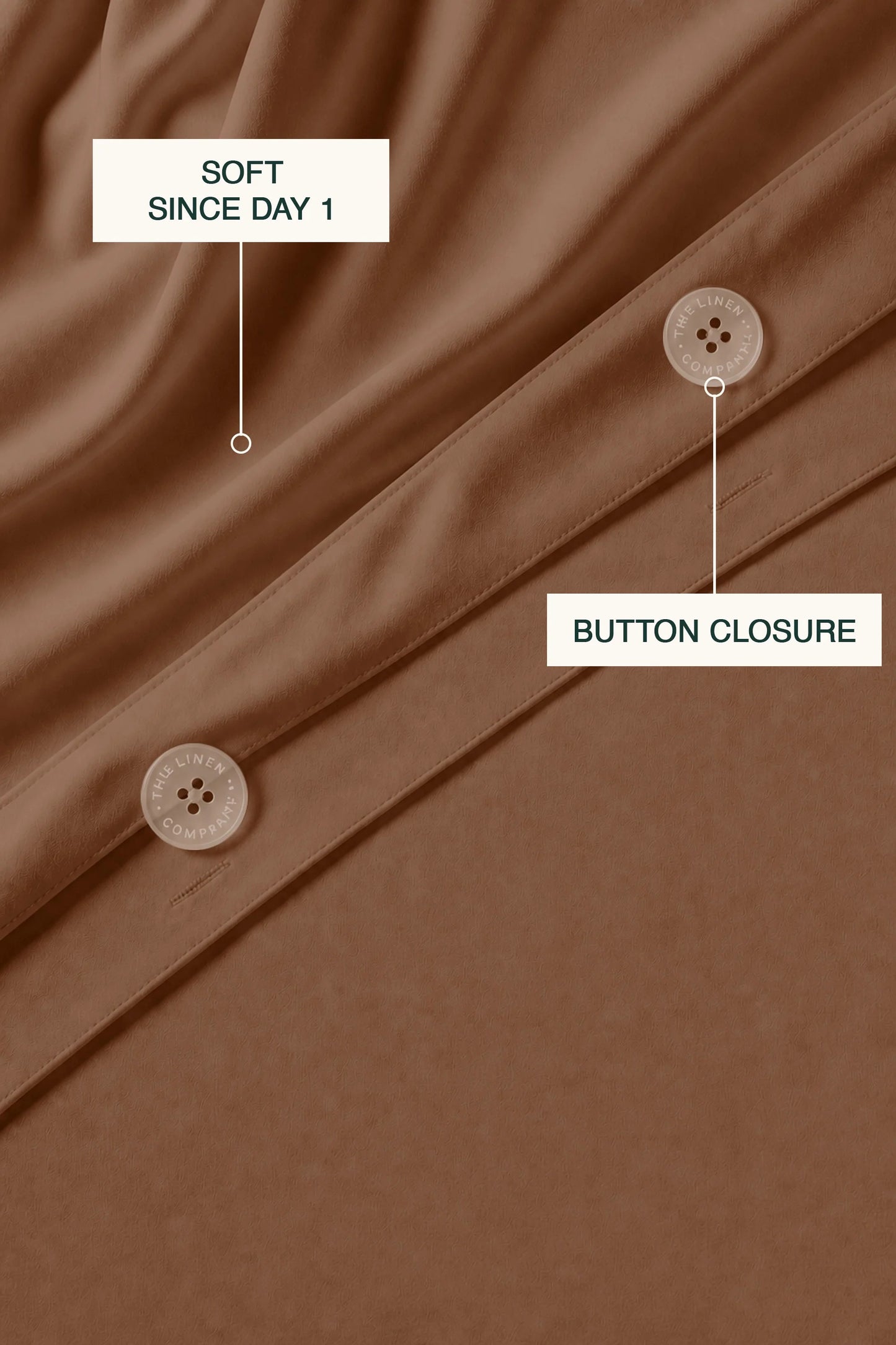 200 Thread Count Cotton Sateen Duvet Set – Mocha
