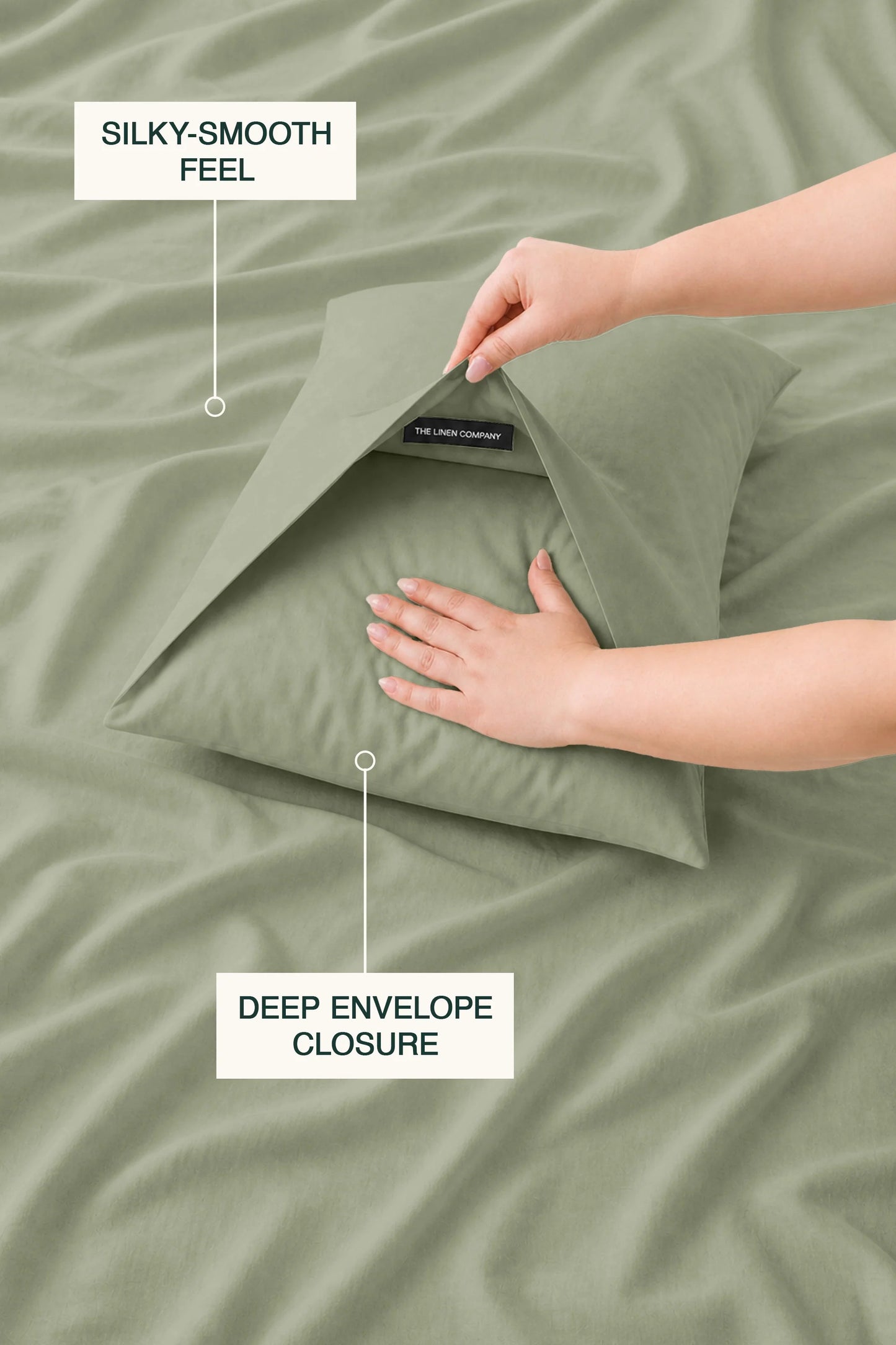 200 Thread Count Cotton Sateen Duvet Set – Mist