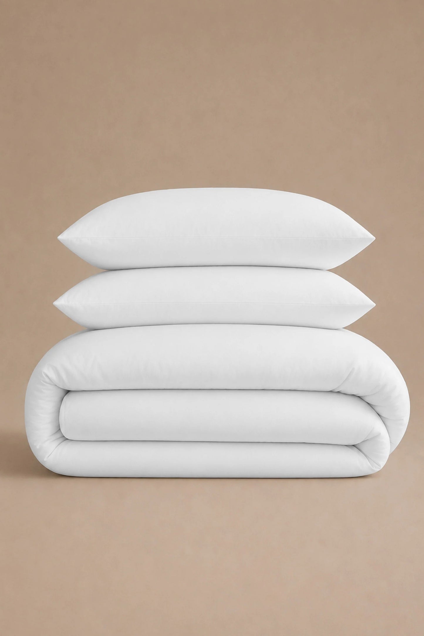 800 Thread Count Cotton Sateen Luxe Duvet Set – White