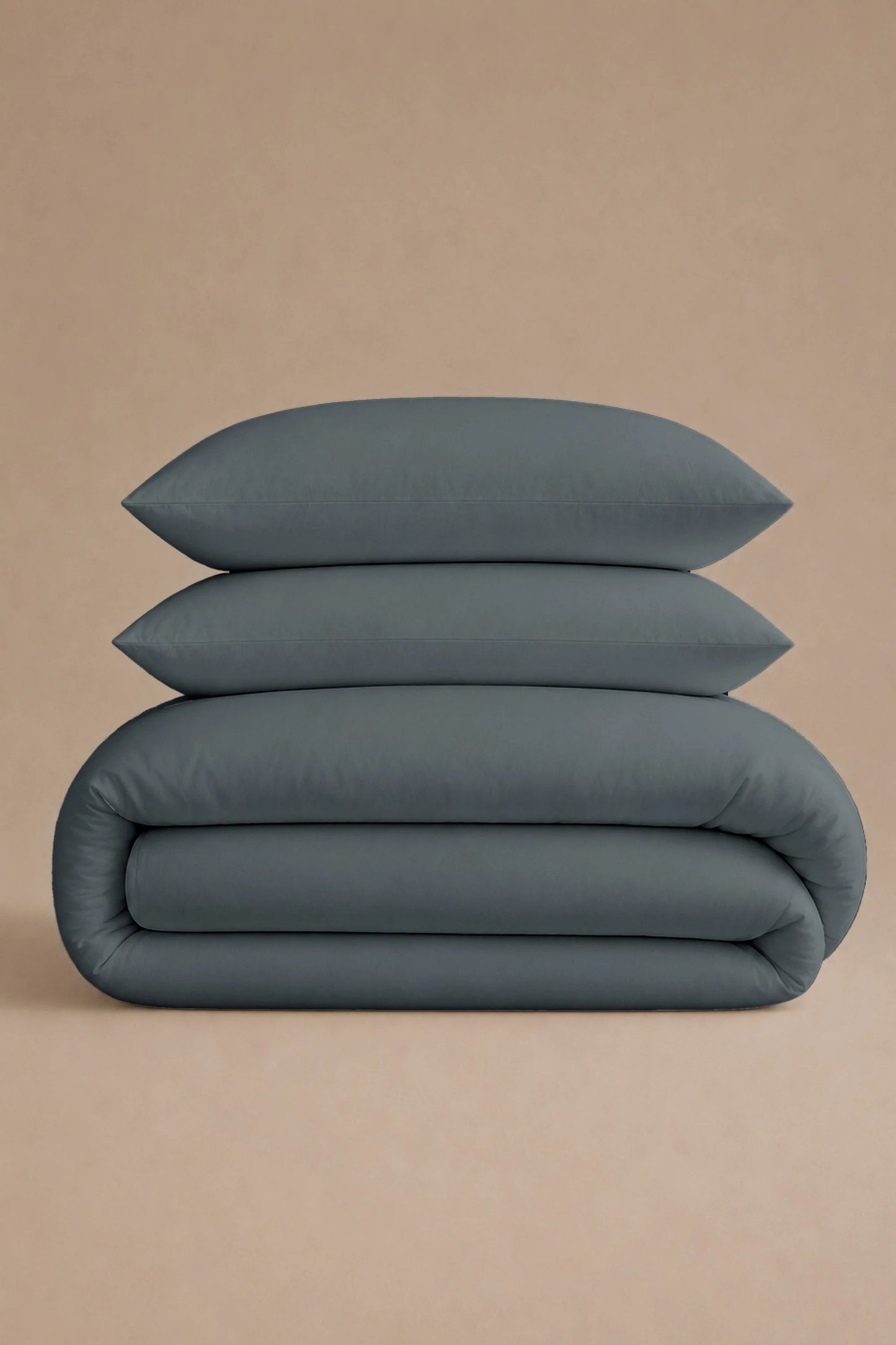 200 Thread Count Cotton Sateen Duvet Set – Slate Blue