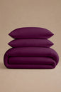 200 Thread Count Cotton Sateen Duvet Set – Plum