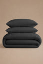 200 Thread Count Cotton Sateen Duvet Set – Charcoal