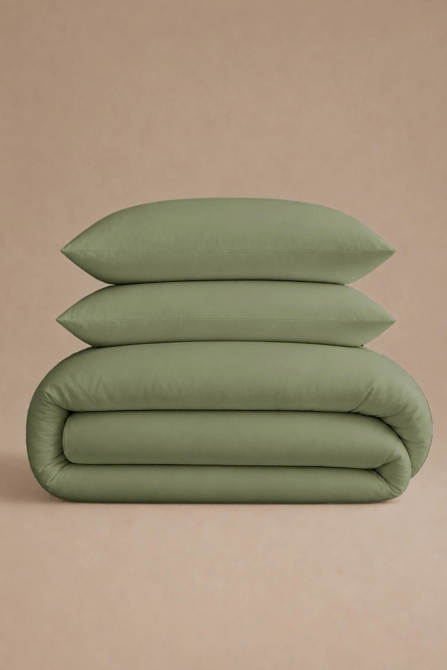 200 Thread Count Cotton Sateen Duvet Set – Eucalyptus Green