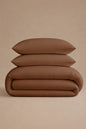 200 Thread Count Cotton Sateen Duvet Set – Mocha