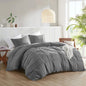 Luxury Double Pleated Duvet - King / Grey