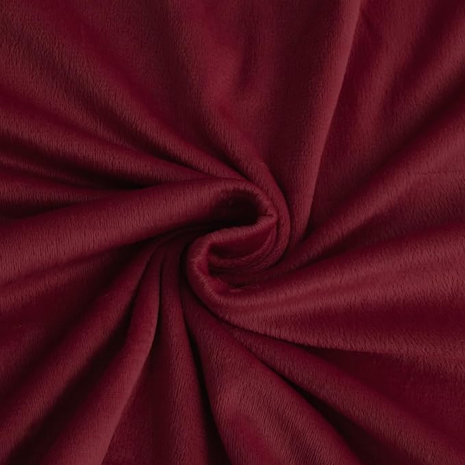Maroon & Grey Velvet - Reversible Bed Set 8 Pcs (Luxury) - Windsorlino.com