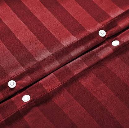 Maroon Stripe - 7pcs Winter Razai/Quilt Set (Luxury) - Windsorlino.com