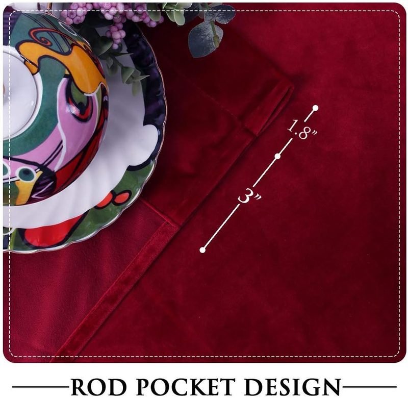 Maroon - Velvet Window Curtains (Ultra Soft) - Windsorlino.com