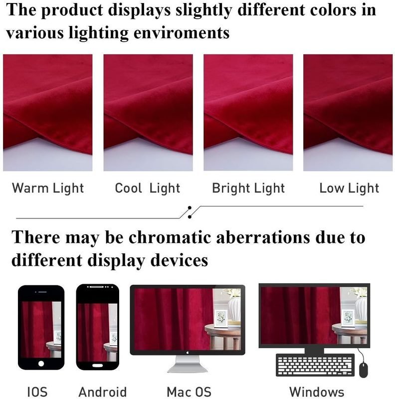Maroon - Velvet Window Curtains (Ultra Soft) - Windsorlino.com