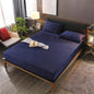 Navy Blue Velvet - Luxury Fitted Sheet - Windsorlino.com