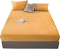 Ochre Velvet - Luxury Fitted Sheet - Windsorlino.com