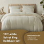 Off White Velvet - Luxury Bed Sheet Set - Windsorlino.com