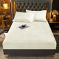 Off White Velvet - Luxury Fitted Sheet - Windsorlino.com