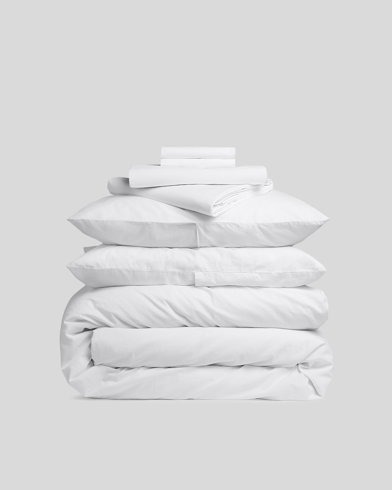 Percale Bundle - White K/CK