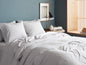 Percale Sheet Set - Light Grey F/Q