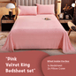 Pink Velvet - Luxury Bed Sheet Set - Windsorlino.com