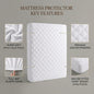 Waterproof quilted mattress protector