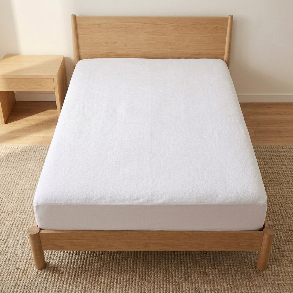 Terry waterproof mattress protector