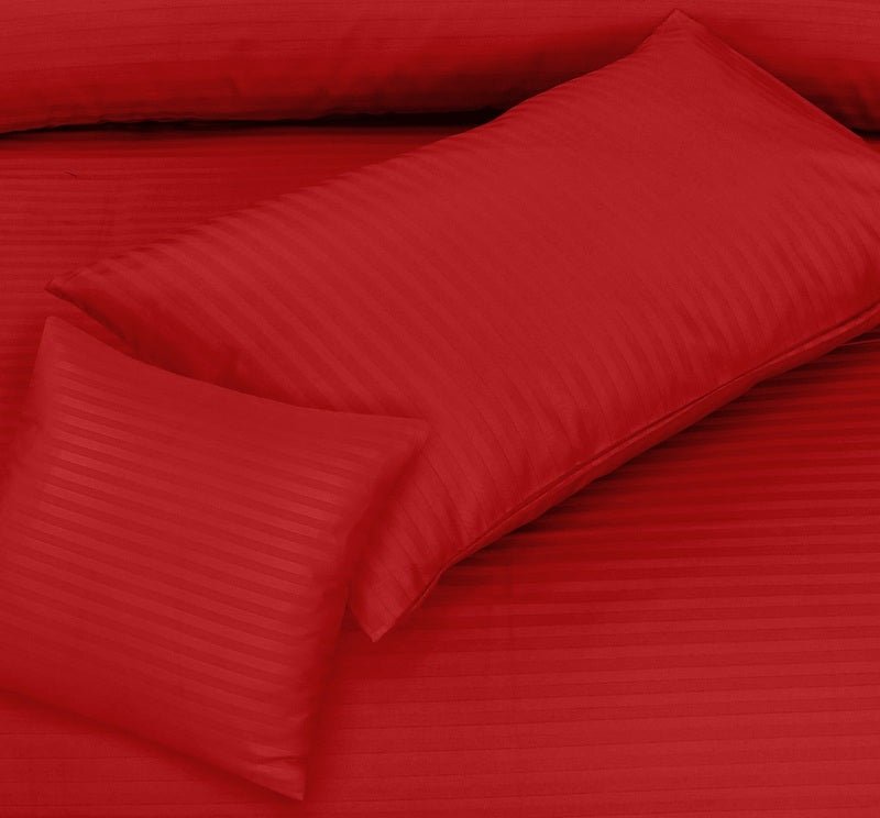 Red Stripe - 7pcs Winter Razai/Quilt Set (Luxury) - Windsorlino.com