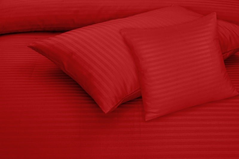 Red Stripe - 7pcs Winter Razai/Quilt Set (Luxury) - Windsorlino.com