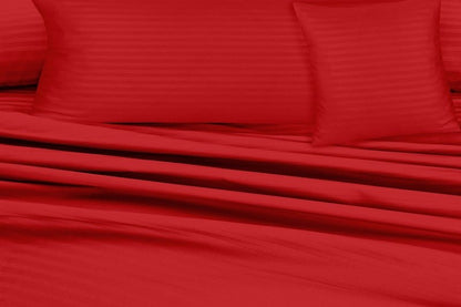 Red Stripe - 7pcs Winter Razai/Quilt Set (Luxury) - Windsorlino.com