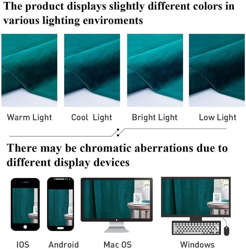Teal - Velvet Window Curtains (Ultra Soft) - Windsorlino.com