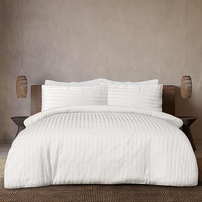 White Stripe - 7pcs Winter Razai/Quilt Set (Luxury) - Windsorlino.com